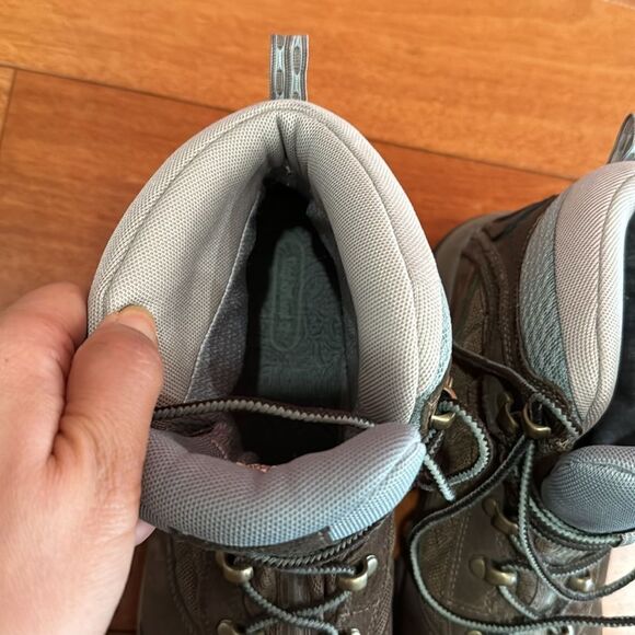 Timberland Women's Gannon mid Gore Tex Brown Leather Hiking Trail Work Boots 9 - Picture 6 of 12